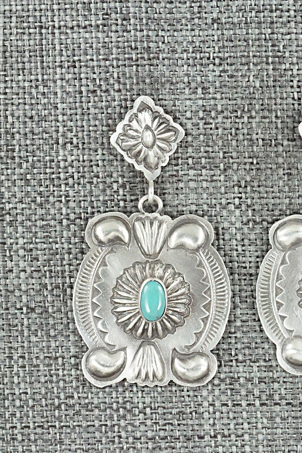 Turquoise & Sterling Silver Earrings - Terry Charlie