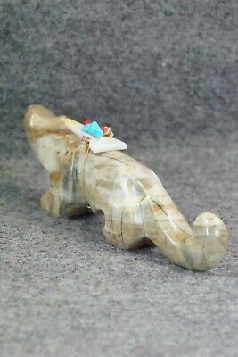 Mountain Lion Zuni Fetish Carving - Stewart Alanzo