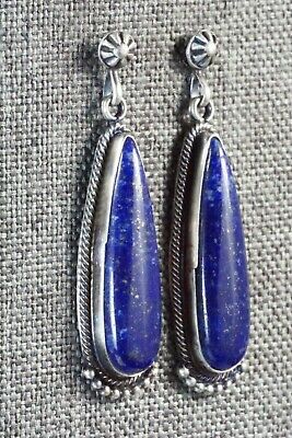 Lapis & Sterling Silver Earrings - Verley Betone