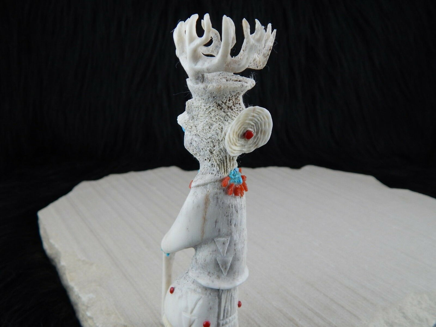 Dancer Zuni Fetish Carving - Marlon Lowsayatee - High Lonesome Trading