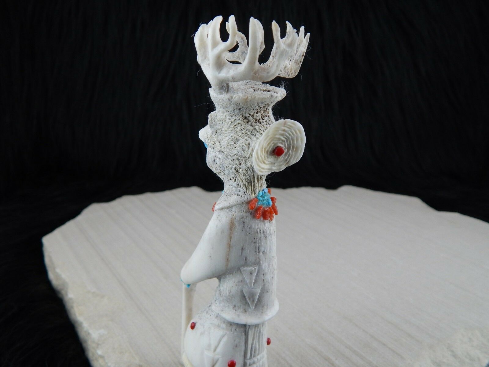 Dancer Zuni Fetish Carving - Marlon Lowsayatee - High Lonesome Trading