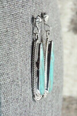 Turquoise & Sterling Silver Earrings - Verley Betone