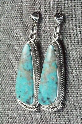 Turquoise & Sterling Silver Earrings - Verley Betone