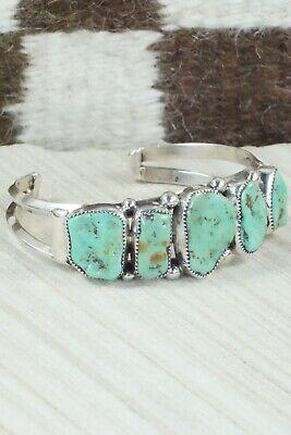 Turquoise and Sterling Silver Bracelet - Pricilla Reeder