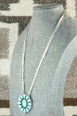 Kingman Turquoise & Liquid Silver Necklace - Greg Yazzie