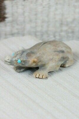 Badger Zuni Fetish Carving - Dane Malani - High Lonesome Trading