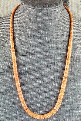 Spiny Oyster & Sterling Silver Necklace - Louise Joe