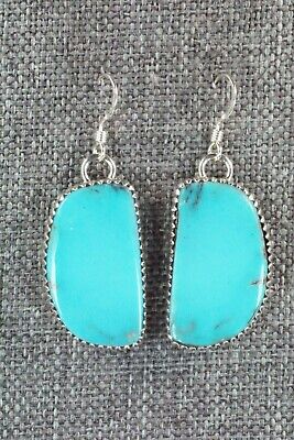 Turquoise & Sterling Silver Earrings - Alvin Joe