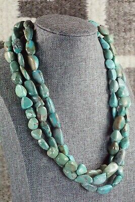 Turquoise & Sterling Silver Necklace - Navajo