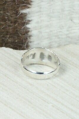 Turquoise & Sterling Silver Ring - Millie Peynetsa - Size 8