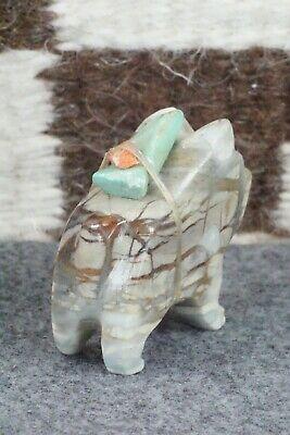 Bull Dog Zuni Fetish Carving - Taylor Gia - High Lonesome Trading