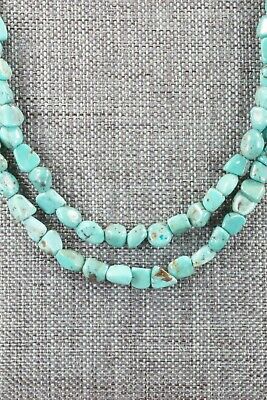 Turquoise and Sterling Silver Necklace - Navajo