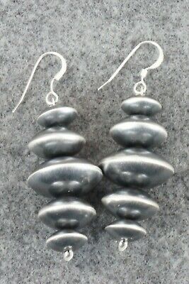 Sterling Silver Navajo Pearl Earrings - Preston Haley