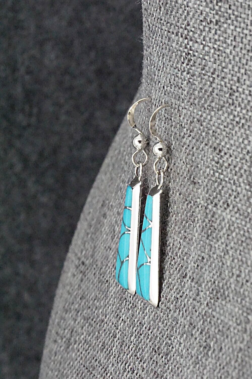 Turquoise & Sterling Silver Earrings - Stewart Tucson