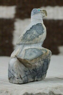 Eagle Zuni Fetish Carving - Fenton Luna - High Lonesome Trading