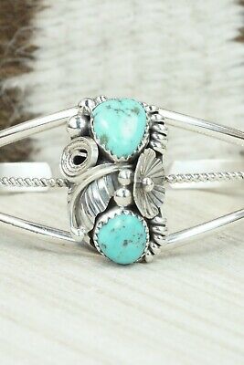 Turquoise & Sterling Silver Bracelet - Michael Calladitto