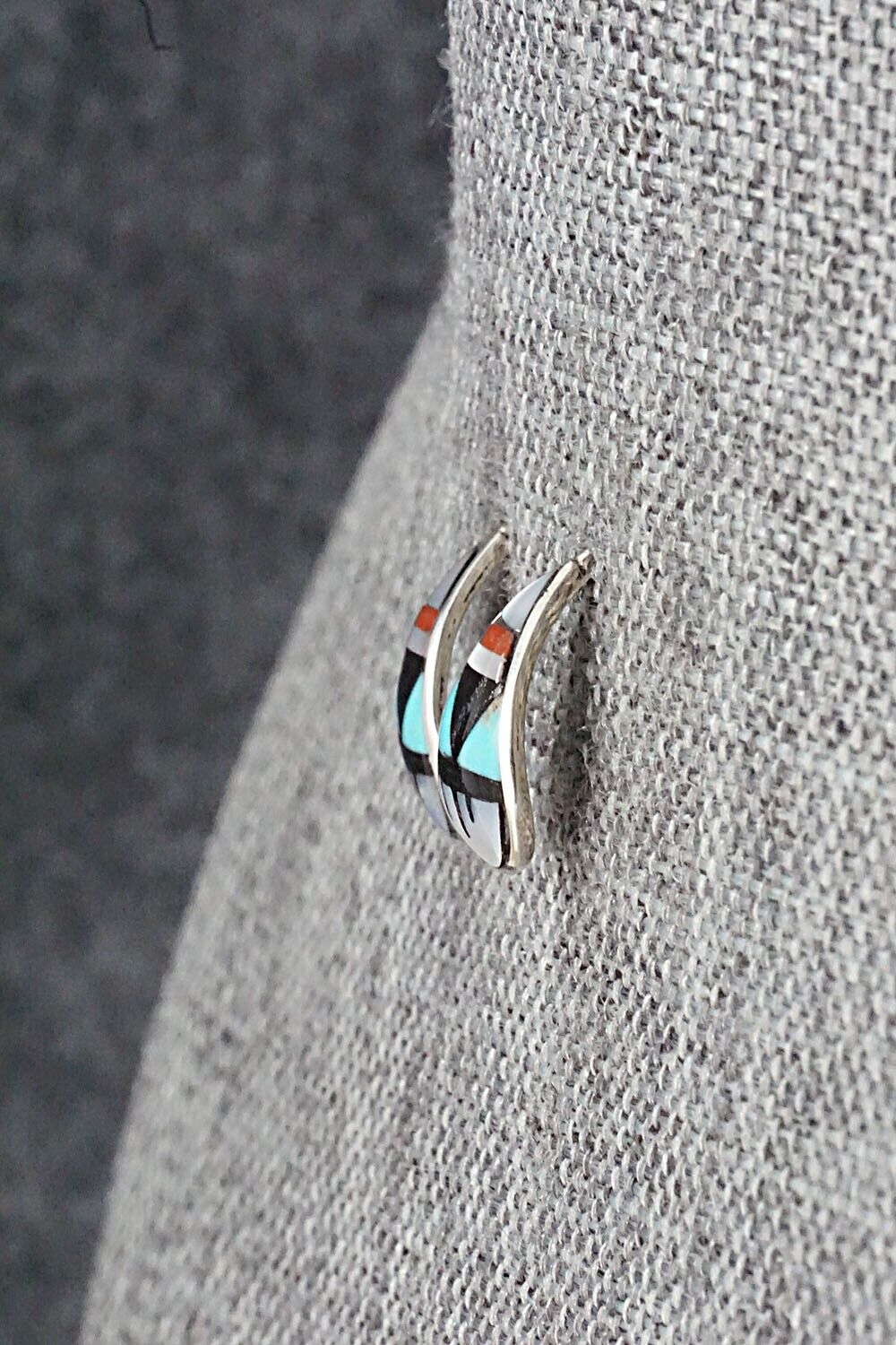 Multi Stone & Sterling Silver Earrings - Bernadette Boone