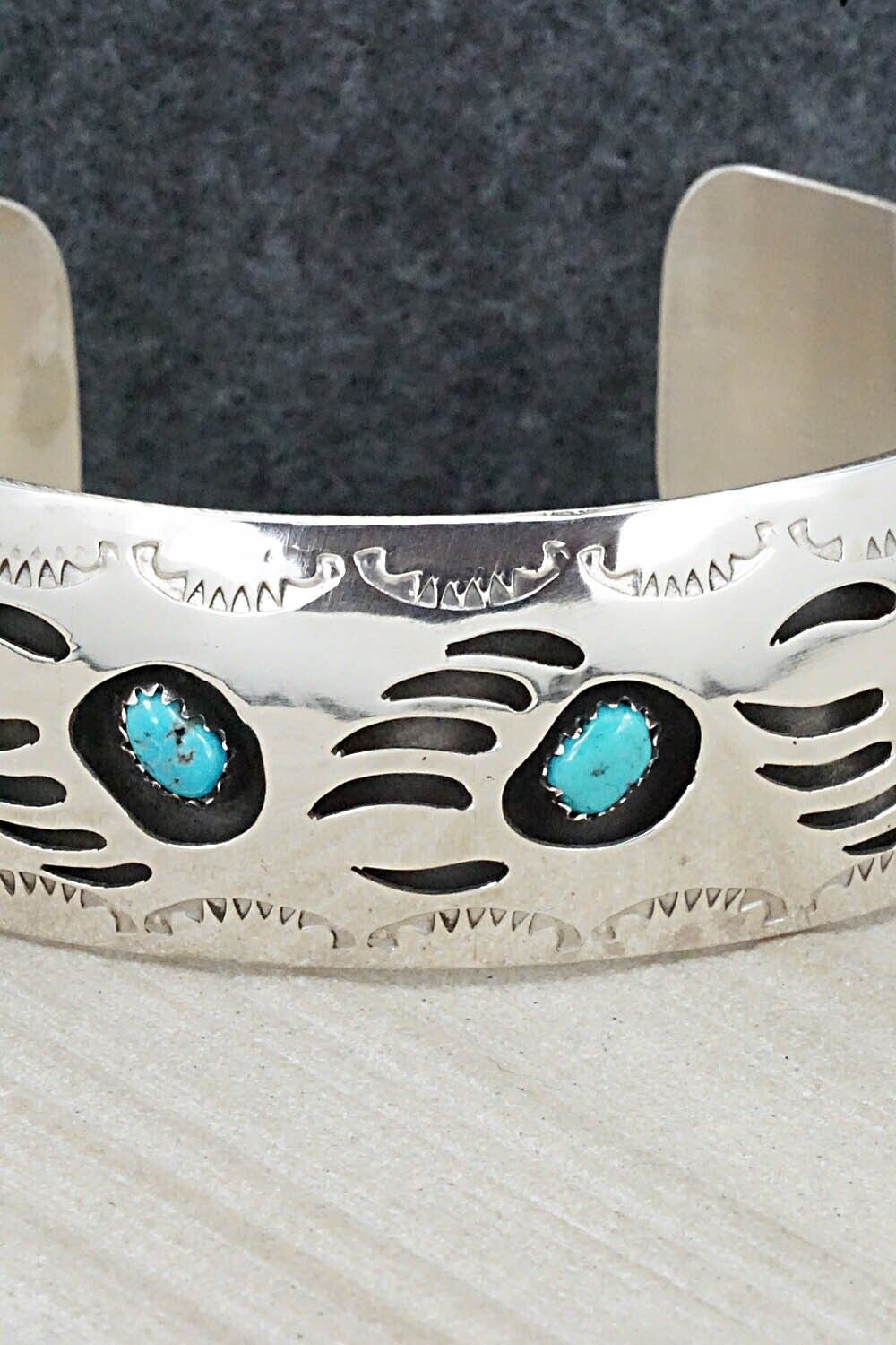 Turquoise & Sterling Silver Bracelet - Pearlene Spencer