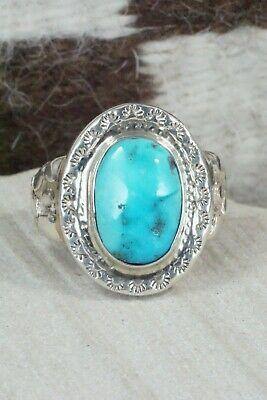 Turquoise & Sterling Silver Ring - Donovan Wilson - Size 9 - High Lonesome Trading