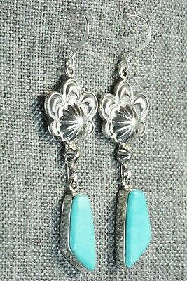 Turquoise & Sterling Silver Earrings - Bobby Platero