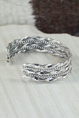 Navajo Sterling Silver Bracelet - Elaine Tahe