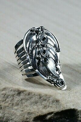 Navajo Sterling Silver Ring - Darrell Morgan - Size 10 - High Lonesome Trading