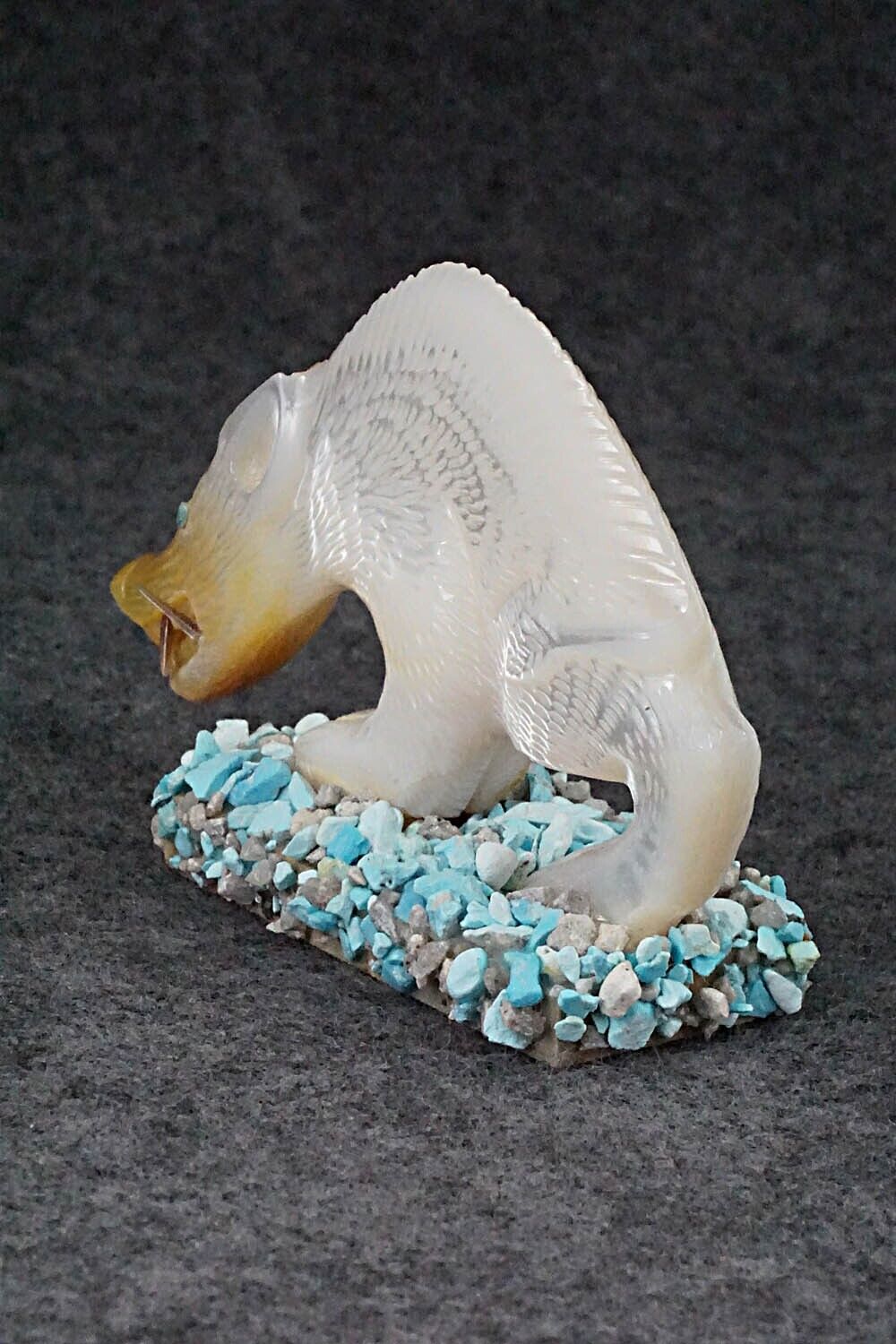 Wolf Zuni Fetish Carving - Randy Lucio