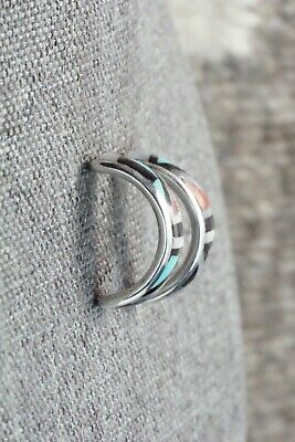 Multi Stone Inlay & Sterling Silver Earrings - Delberta Boone