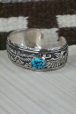 Navajo Turquoise & Sterling Silver Bracelet - Richard Singer