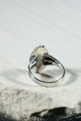 Navajo Onyx and Sterling Silver Ring - Jan Mariano - Size 9.75 - High Lonesome Trading