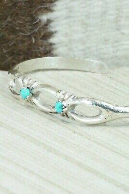 Turquoise & Sterling Silver Bracelet - Navajo