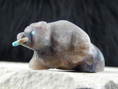 Bear Zuni Fetish Carving - Douglas Martza - High Lonesome Trading