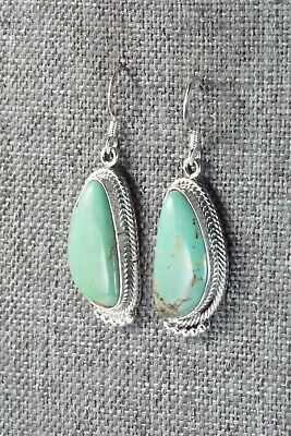 Turquoise & Sterling Silver Earrings - Lee Shorty