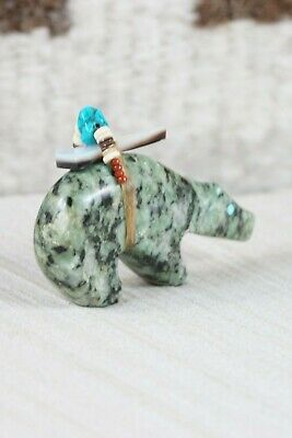 Bear Zuni Fetish Carving - Fernando Laiwakete - High Lonesome Trading