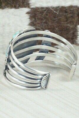 Turquoise & Sterling Silver Bracelet - Raymond Delgarito - High Lonesome Trading