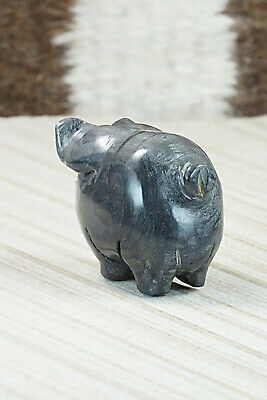 Pig Zuni Fetish Carving - Stanton Hannaweeke