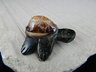 Turtle Zuni Fetish Carving - Fabian Homer - High Lonesome Trading