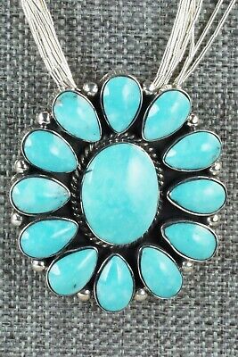 Kingman Turquoise & Liquid Silver Necklace - Greg Yazzie