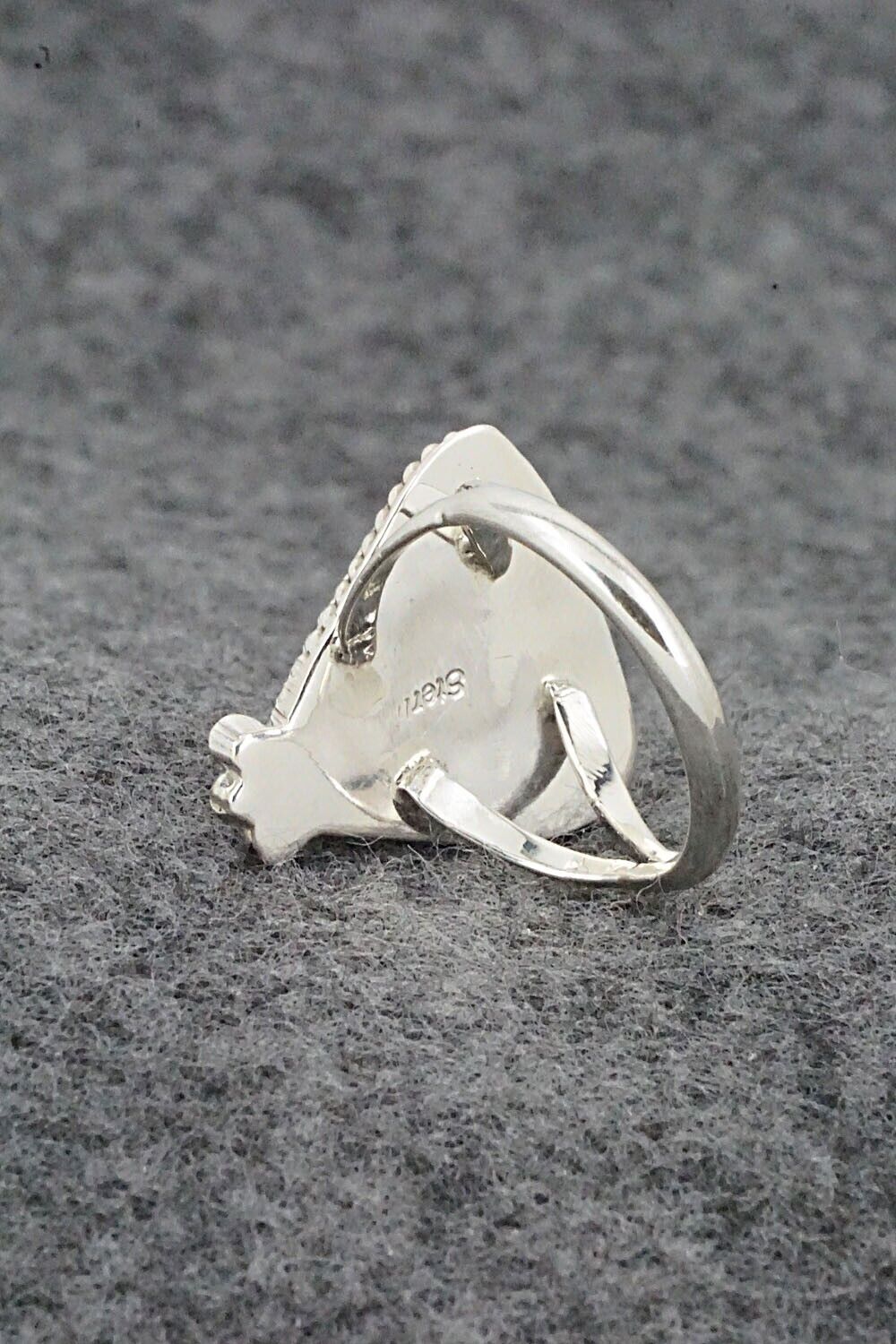 White Buffalo & Sterling Silver Ring - Judy Largo - Size 6.75