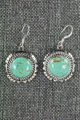 Turquoise & Sterling Silver Earrings - Amos Begay