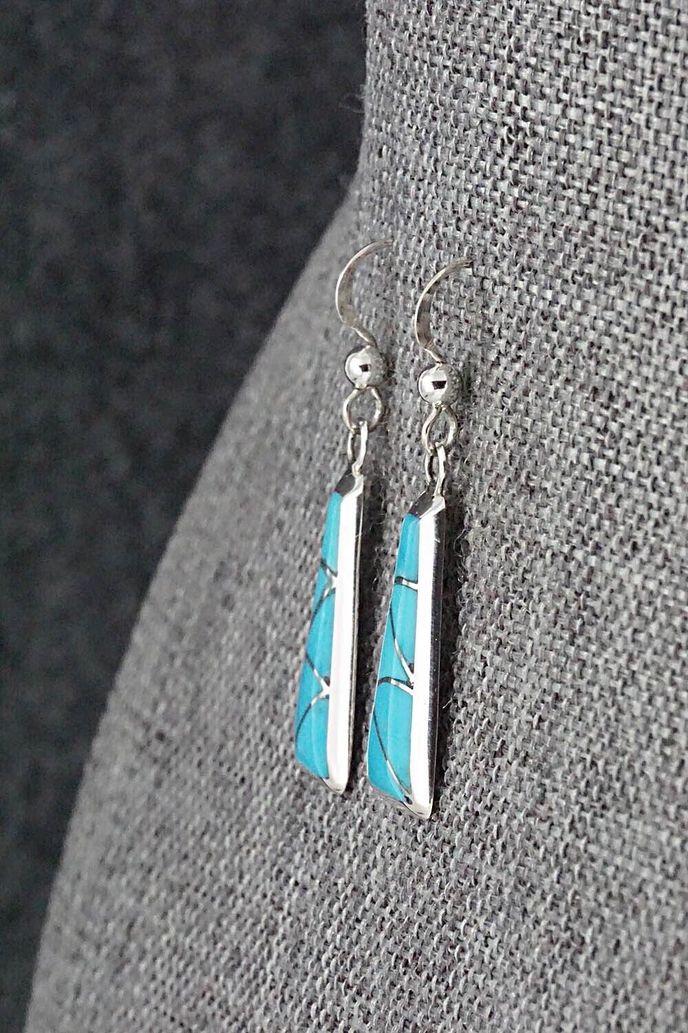 Turquoise & Sterling Silver Earrings - Stewart Tucson