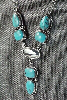 Turquoise & Sterling Silver Necklace - Verley Betone