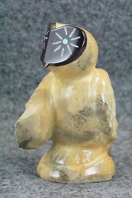 Owl Zuni Fetish Carving - Enrike Leekya
