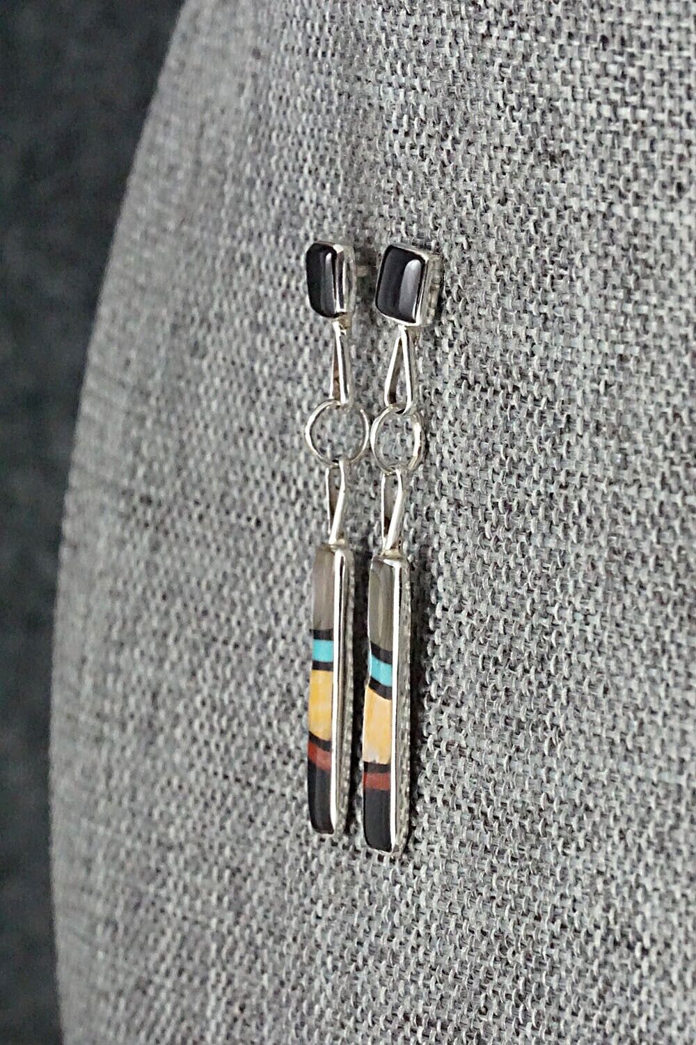 Multi Stone & Sterling Silver Earrings - Bobby Sanchez