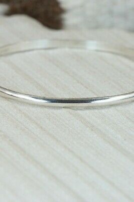 Navajo Sterling Silver Bangle Cuff - Elaine Tahe