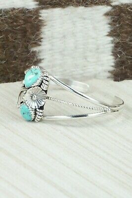 Turquoise & Sterling Silver Bracelet - Michael Calladitto