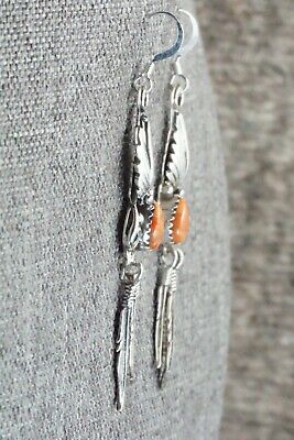 Spiny Oyster & Sterling Silver Earrings - Annie Spencer