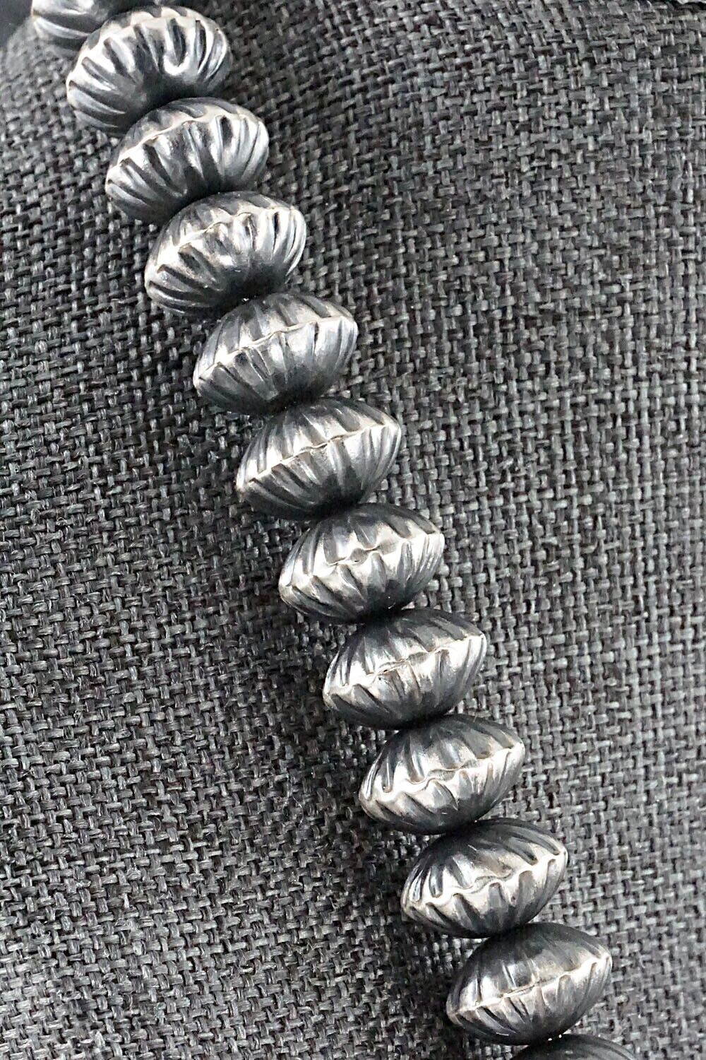 Sterling Silver Navajo Pearl Necklace - Preston Haley