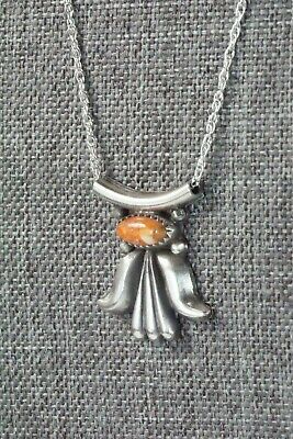 Spiny Oyster & Sterling Silver Necklace - Sharon McCarthy