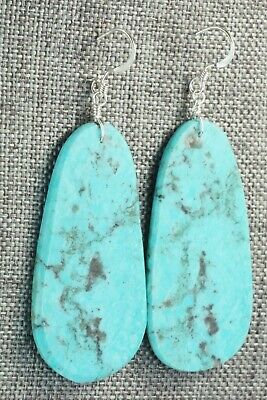 Turquoise & Sterling Silver Earrings - Lupe Lovato